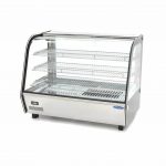 Maxima Deluxe Inox Topla Vitrina 160l