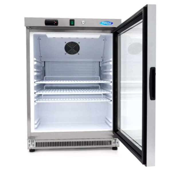 Maxima Frižider 200L (Staklena Vrata | Inox) - Image 6
