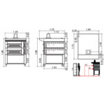 SudForni Pizza Peć Zaffiro Z-125E (2 Etaže) cena