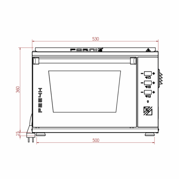 Effeuno Pizza Peć P234H 509 Pro 2 x ⌀34cm Beograd