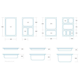 Maxima 1/1 GN posuda | 4cm inox gastronorm