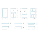 Maxima 2/3 GN posuda | 15cm inox restoran
