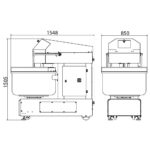 Matas Makina Spiralni mikser SM 130 80kg garancija
